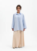 Chemise oversize blue