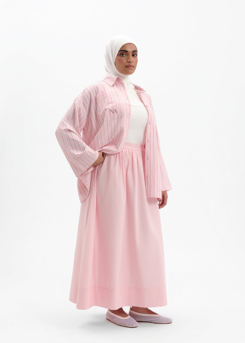 Jupe oversize summer pinky