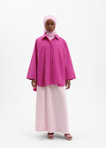 Chemise oversize fushia