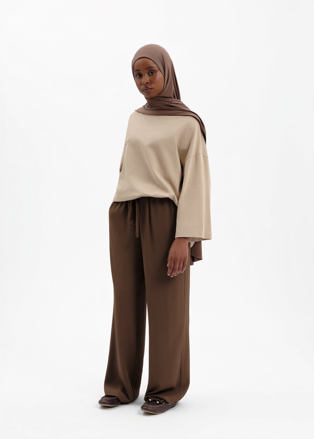 Pantalon essentiel marron