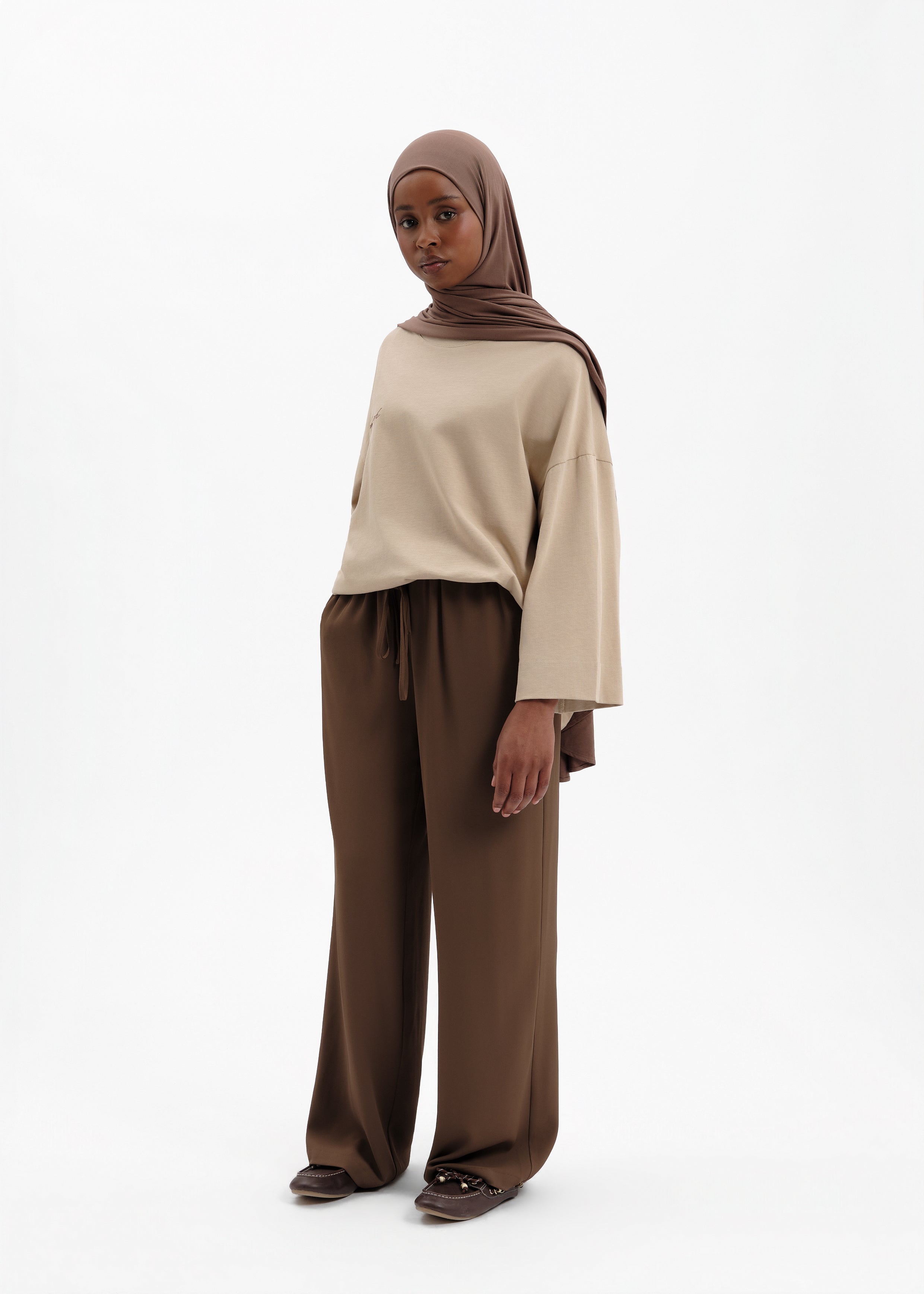 Pantalon essentiel marron