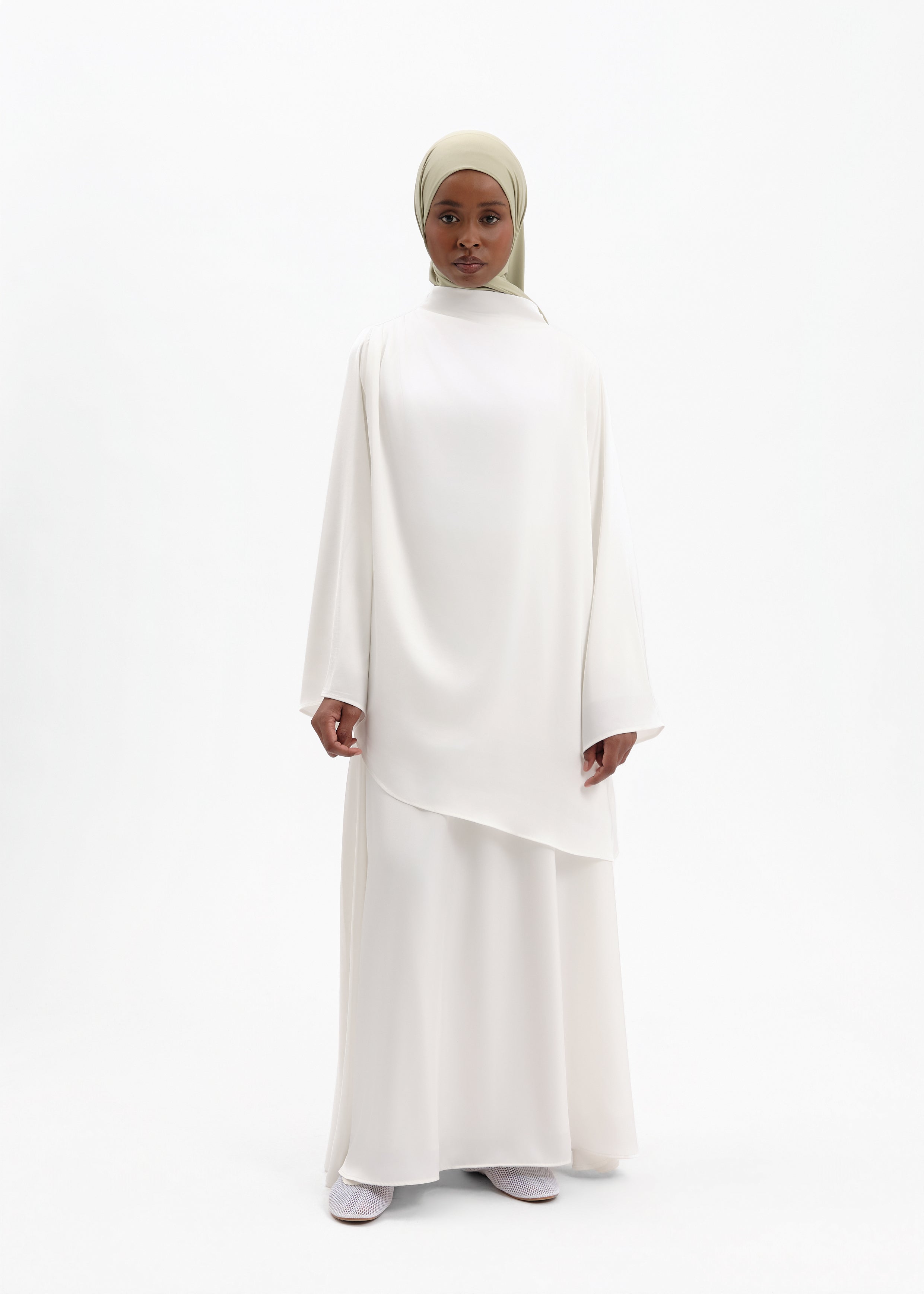 Ensemble Nefta silky blanc