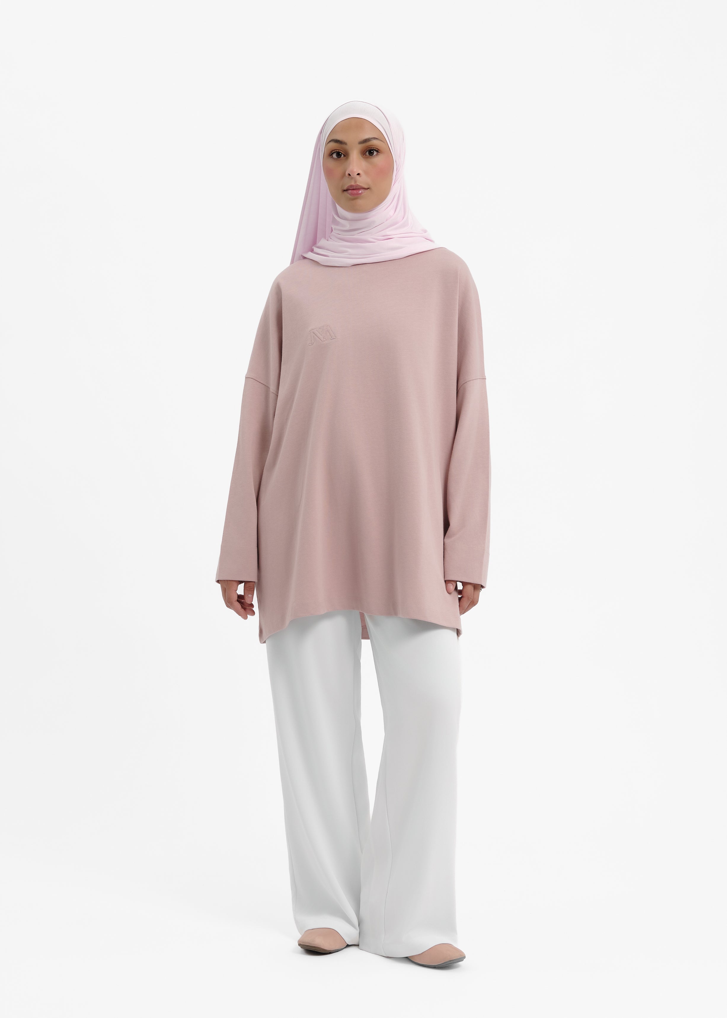 T-shirt essentiel vieux rose