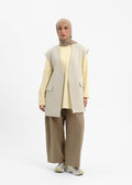 Blazer sans manches lin