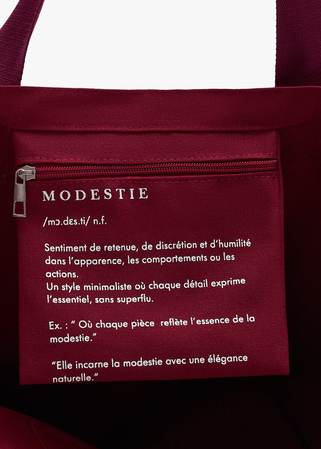 Tote bag jennah bordeaux