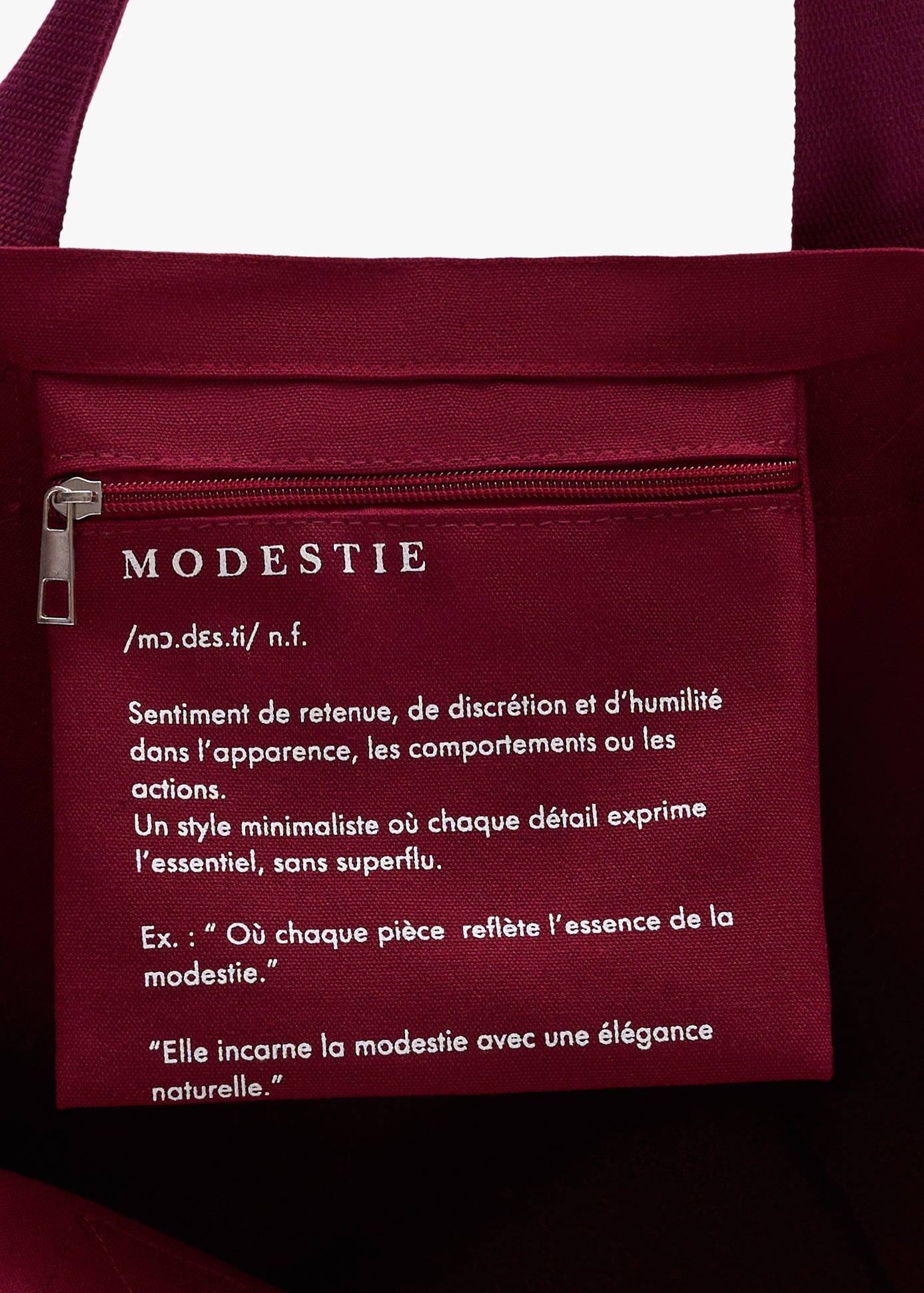 Tote bag jennah bordeaux