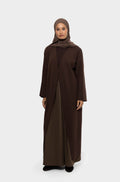 Cardigan long marron