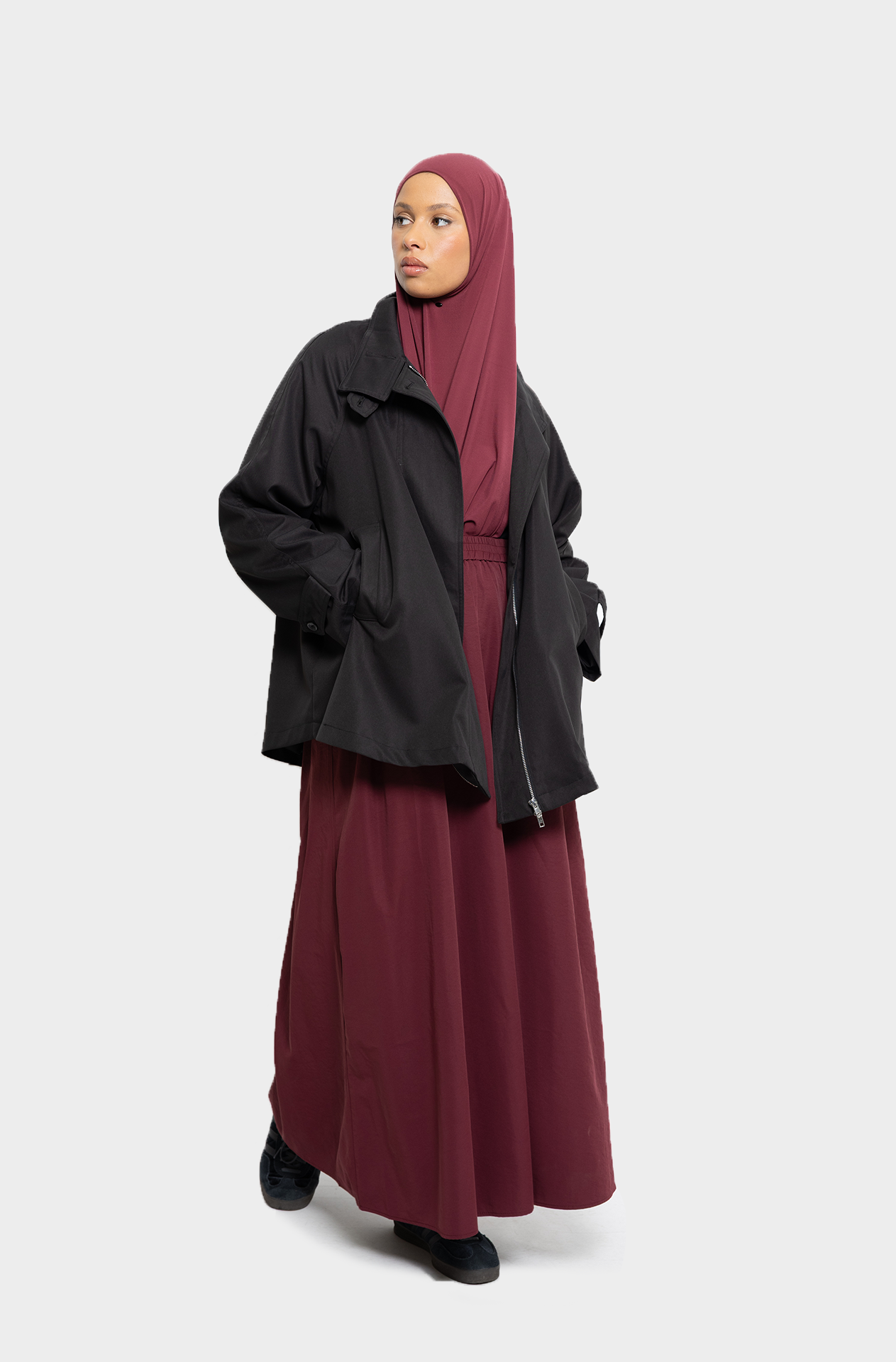 Trench court Noir
