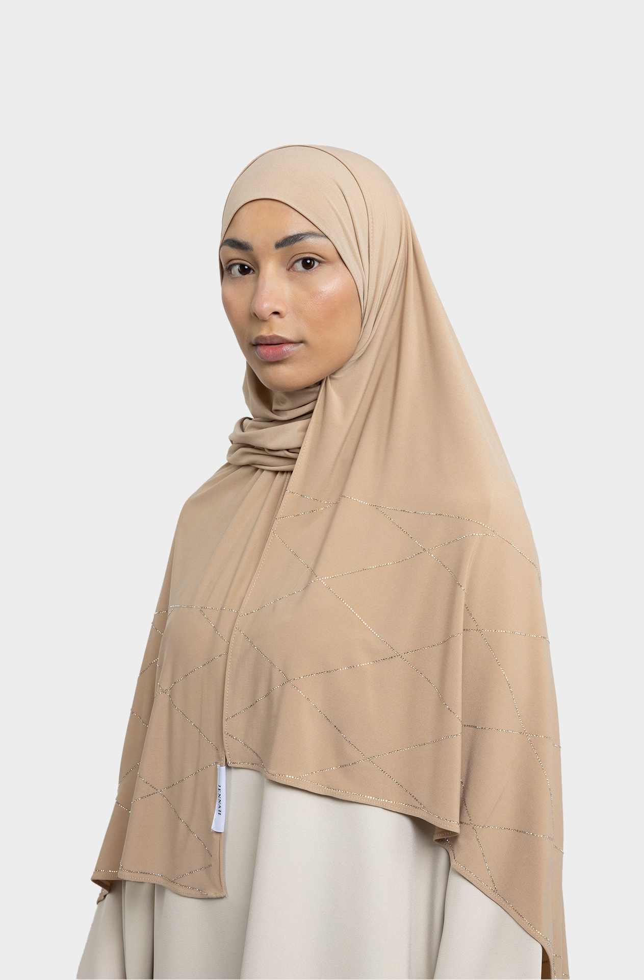 Jersey Baclava sand strass