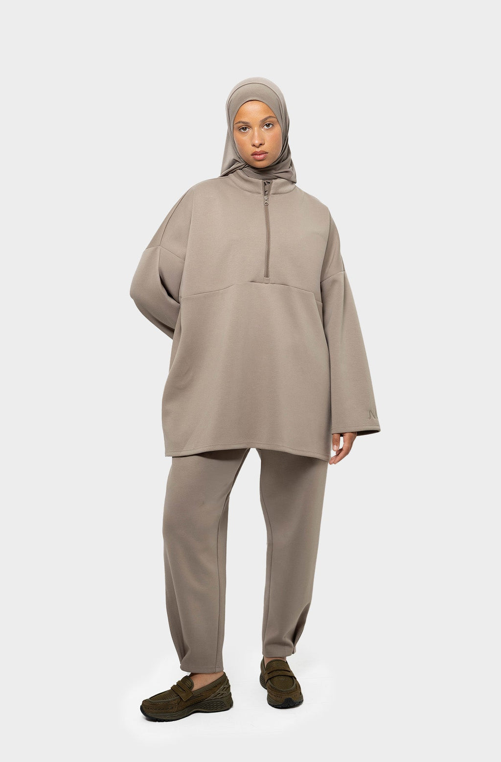 Ensemble alto taupe