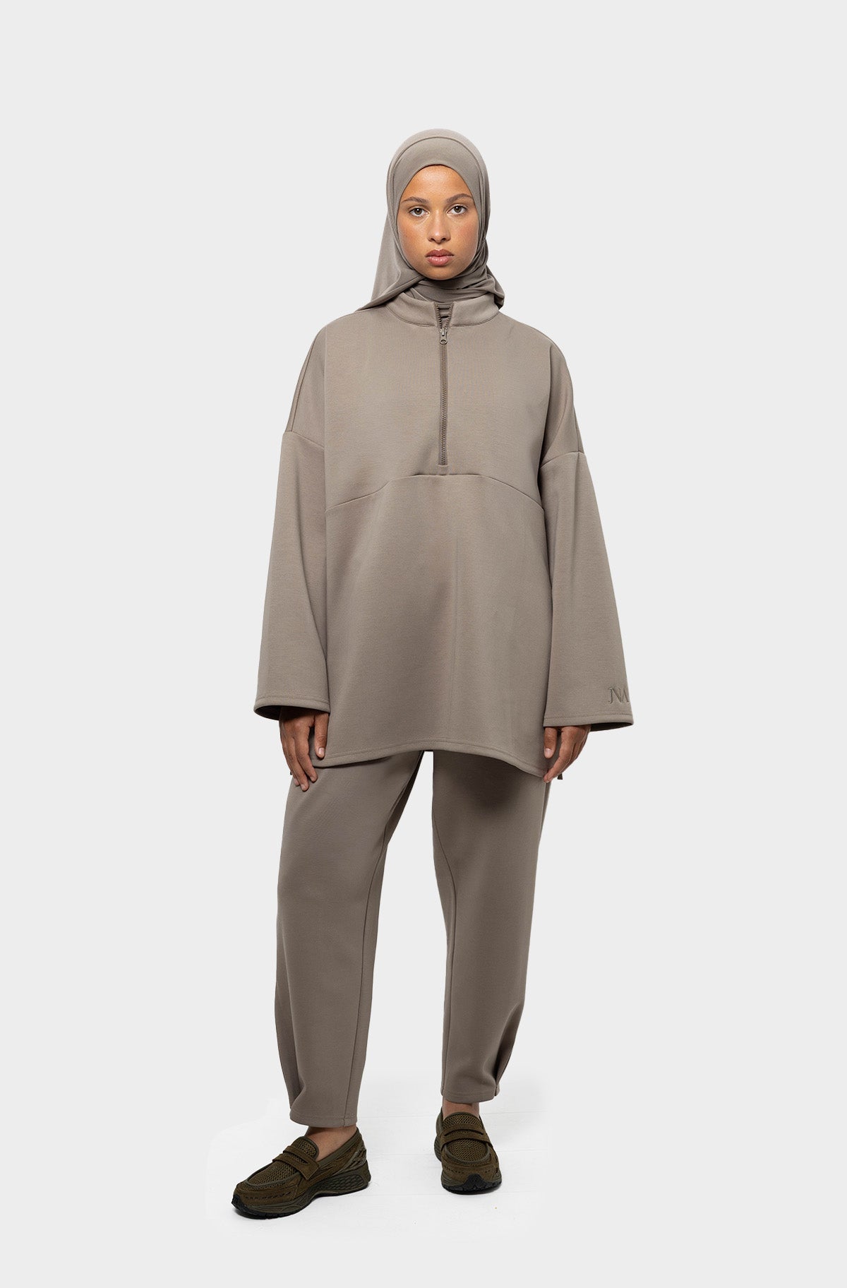 Ensemble alto taupe