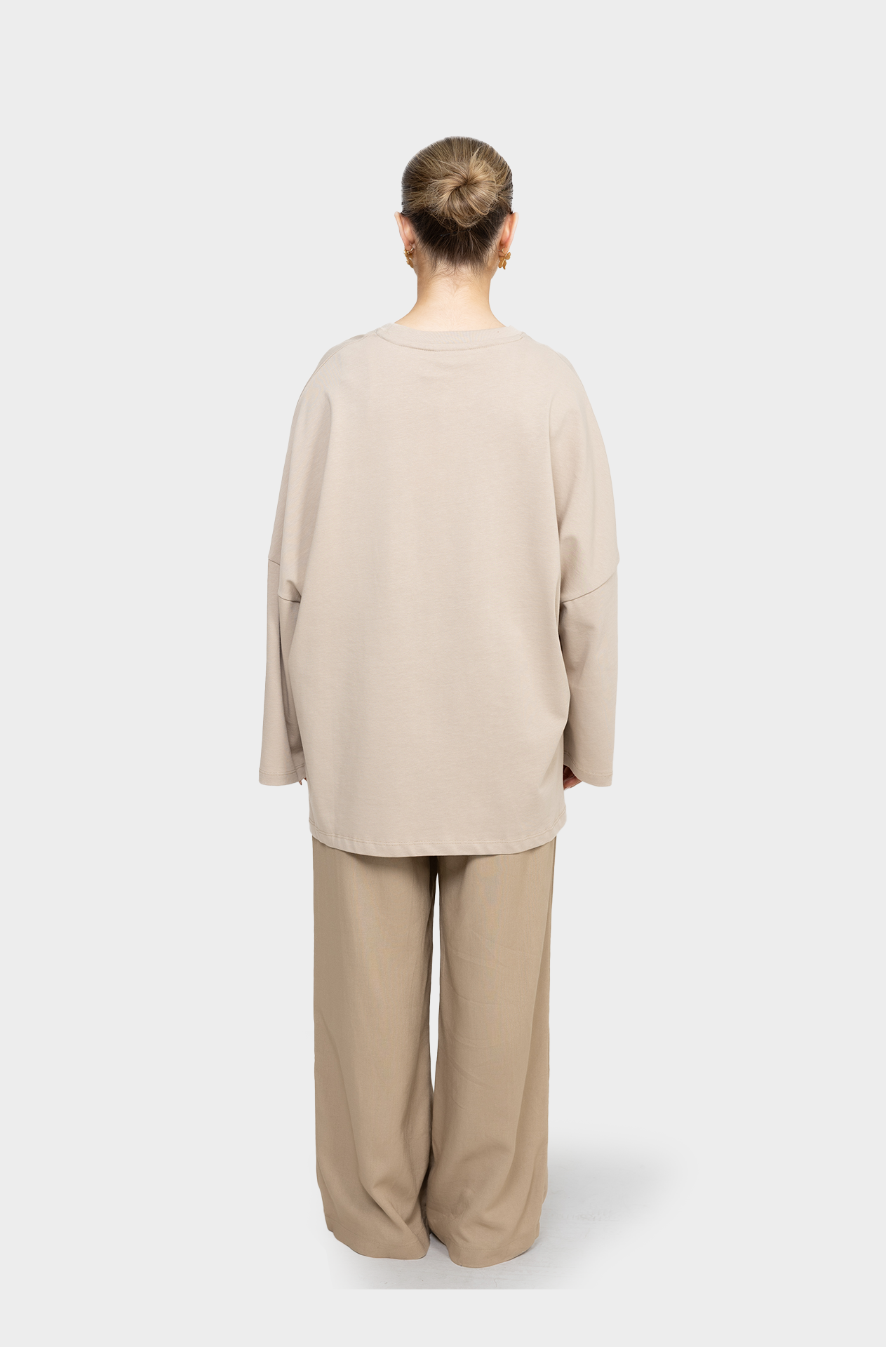 T-shirt oversize beige