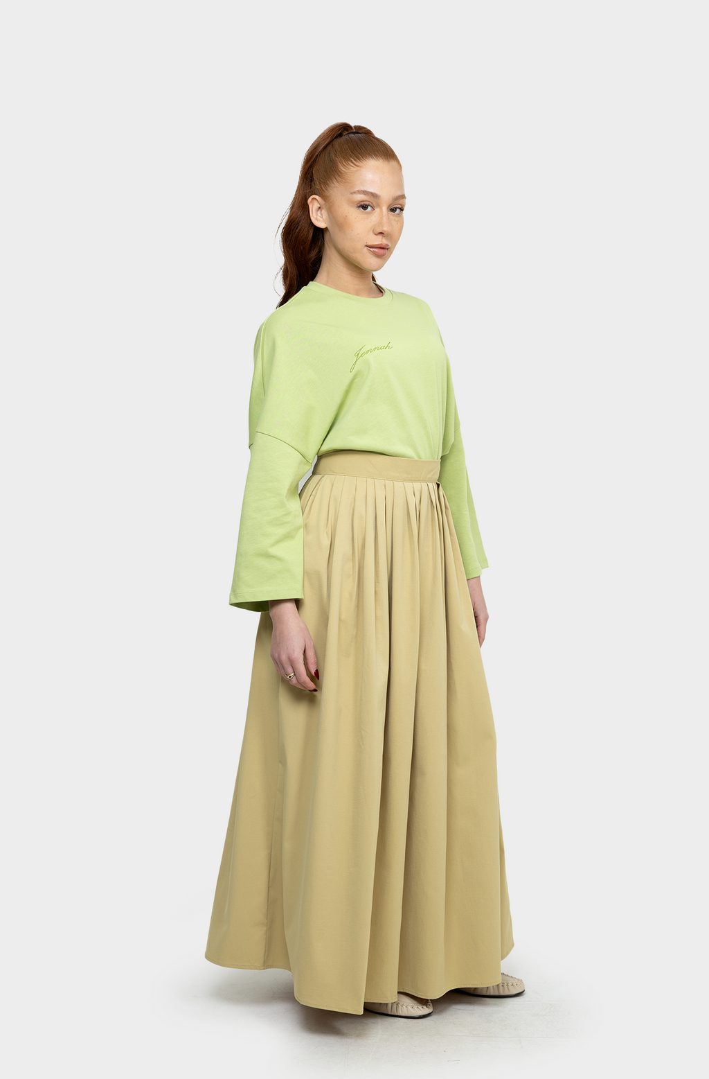 Jupe Fold anis