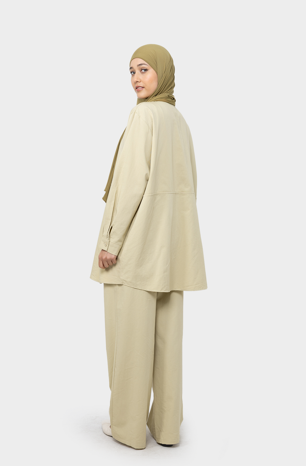 Ensemble coton anis