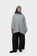 T-shirt oversize gris clair