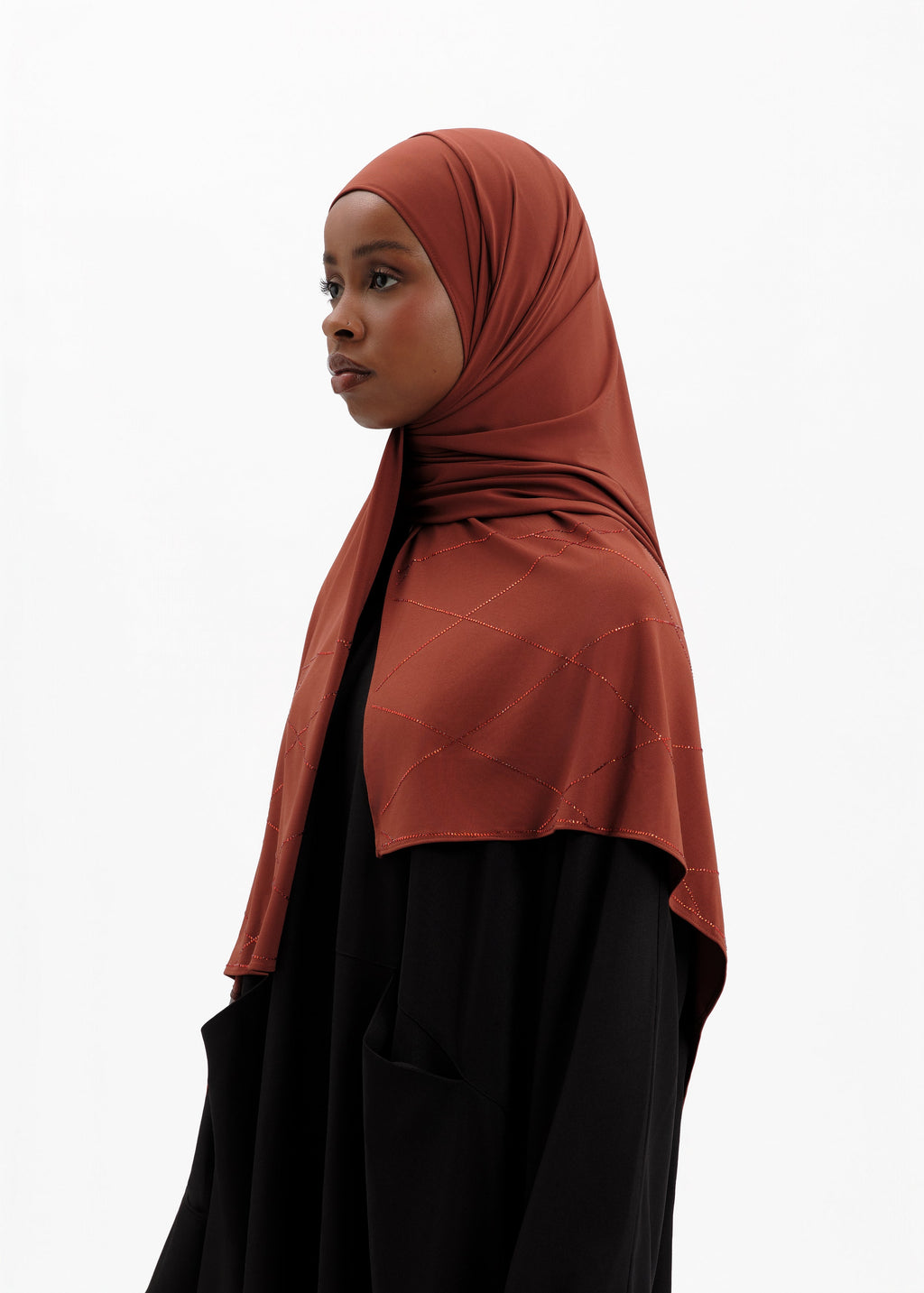Jersey Baclava strass cinnamon