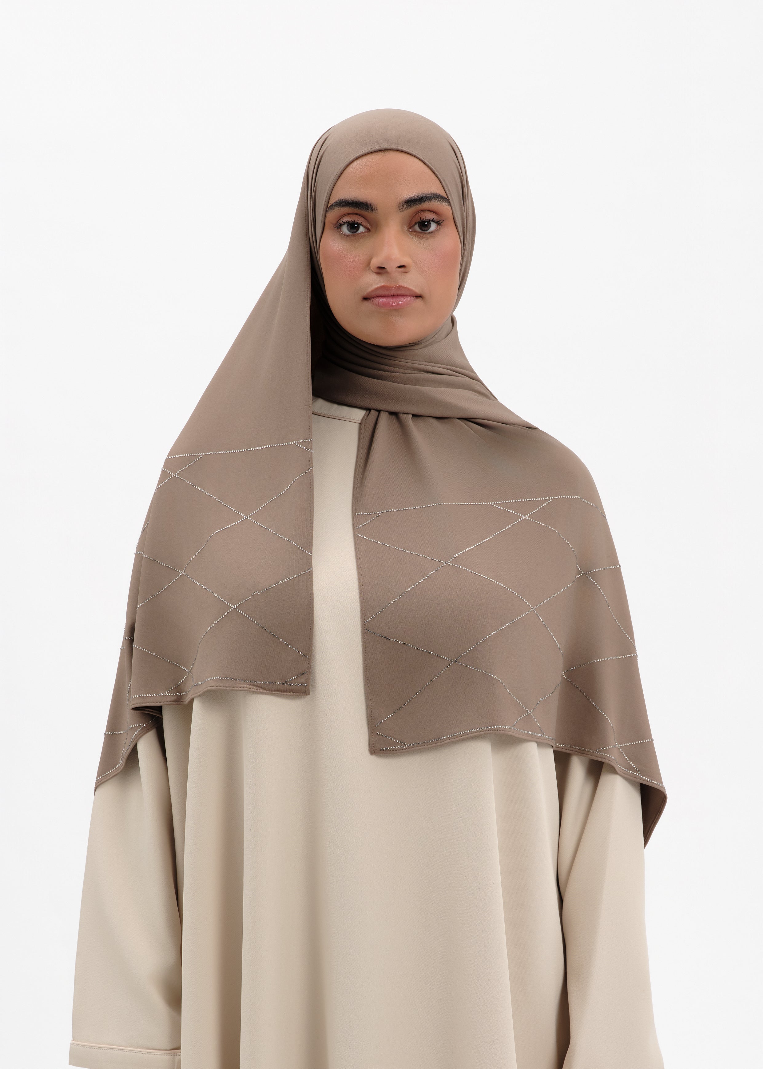 Jersey Baclava strass walnut