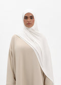 Easy-fit hijab blanc
