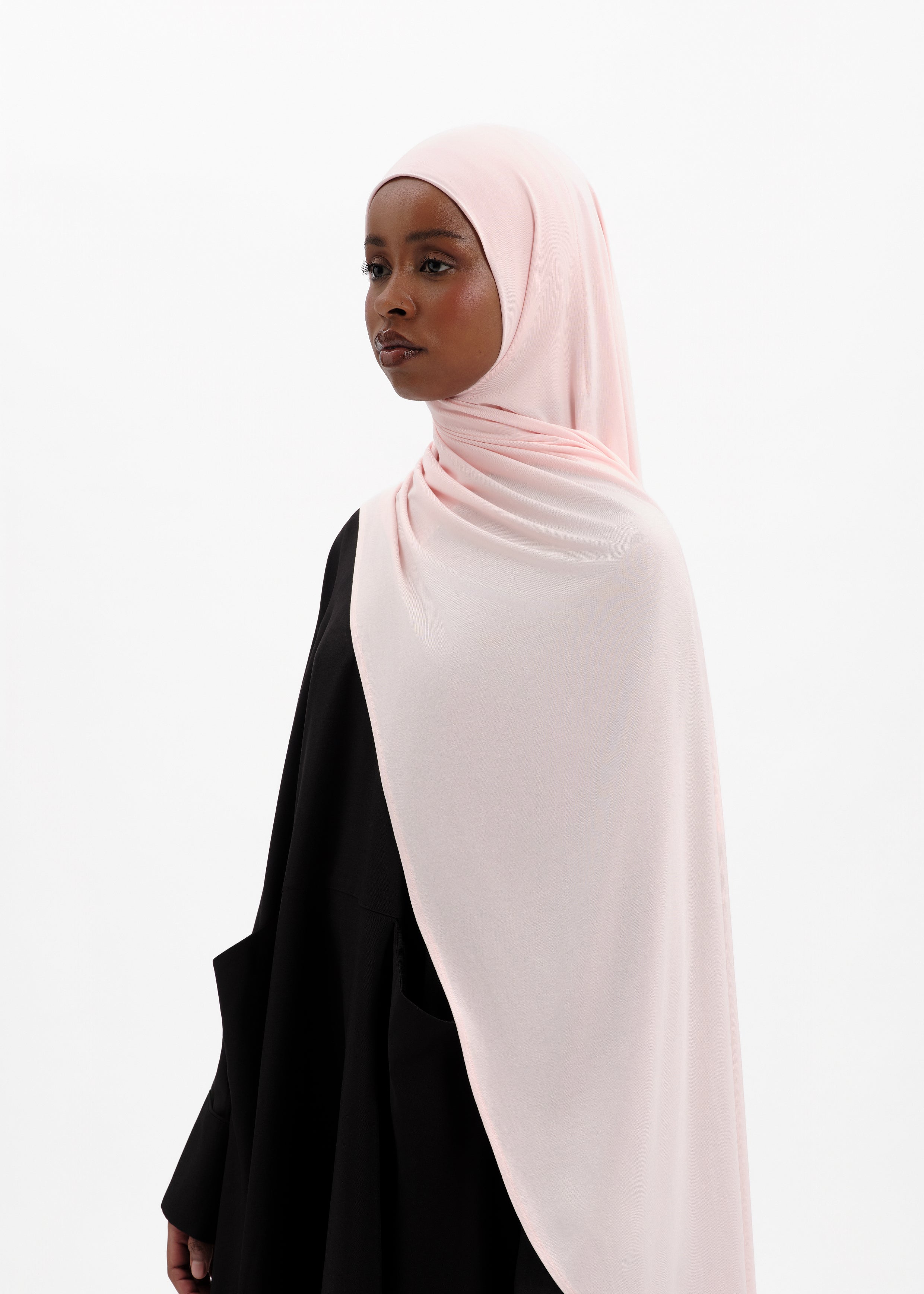 Easy-fit hijab baby pink