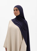 Easy-fit hijab navy