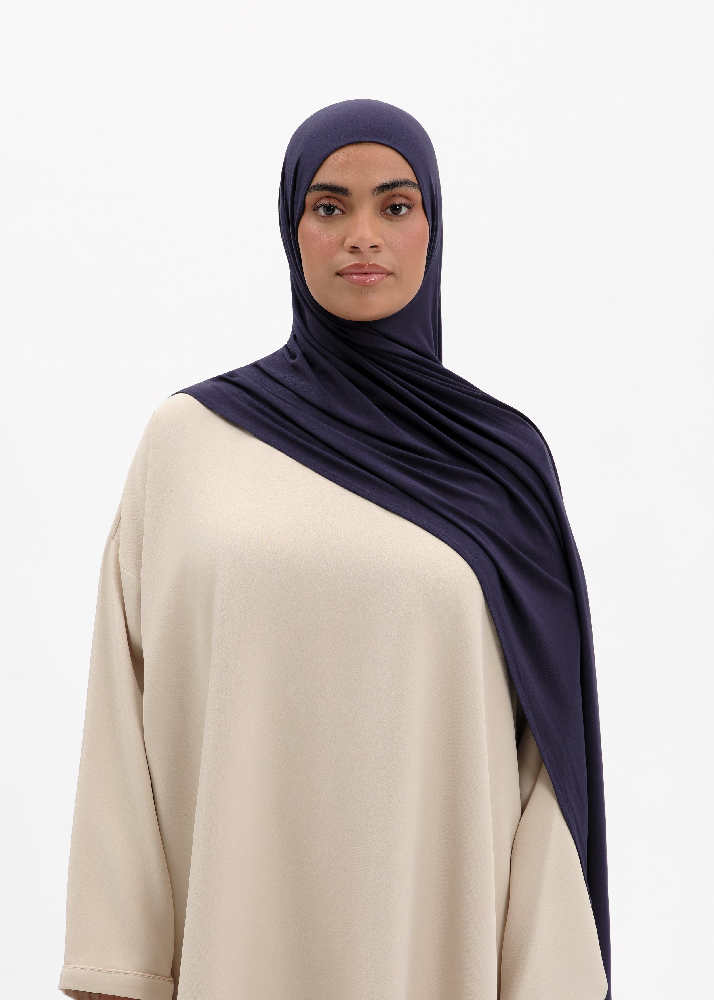 Easy-fit hijab navy