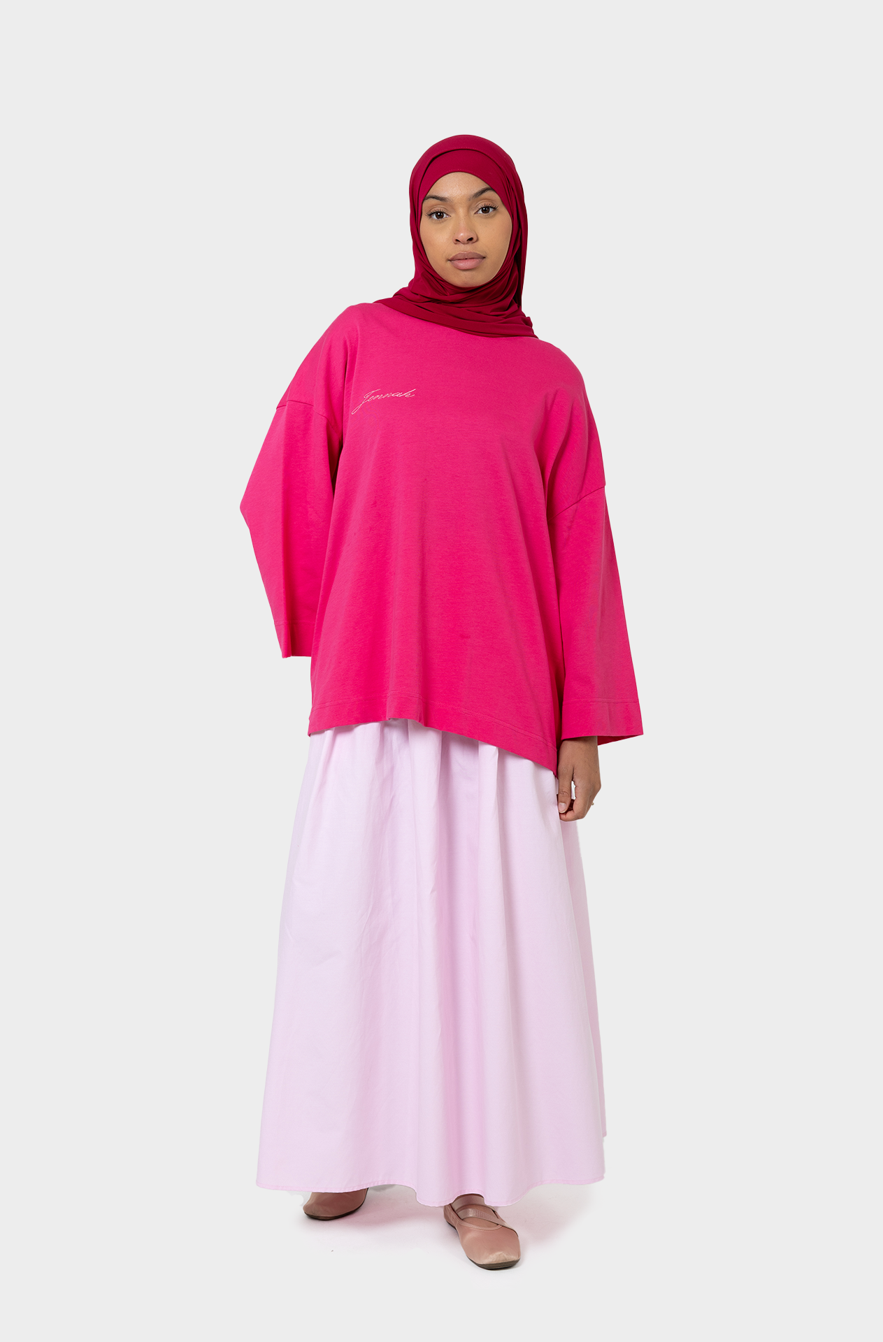 T-shirt oversize fushia JNA