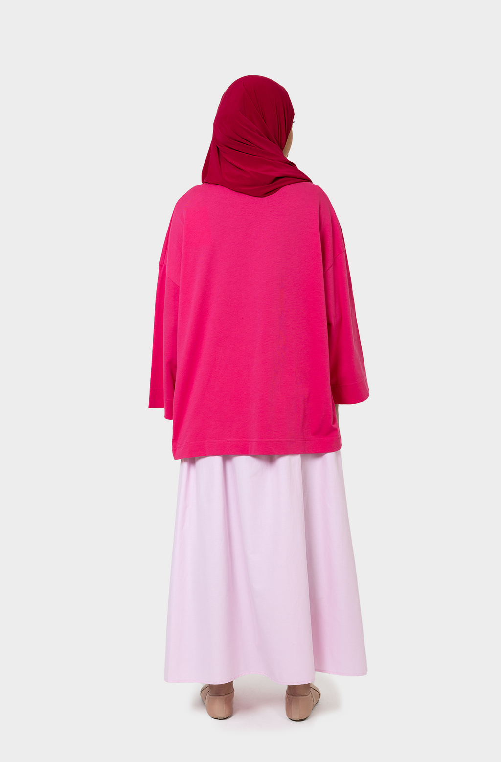 T-shirt oversize fushia JNA