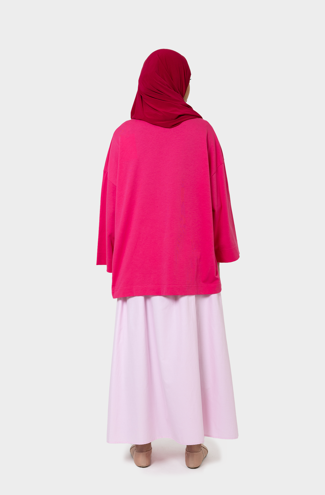 T-shirt oversize fushia JNA
