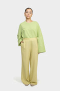 Pantalon linen anis