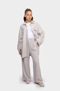 Pantalon linen greige