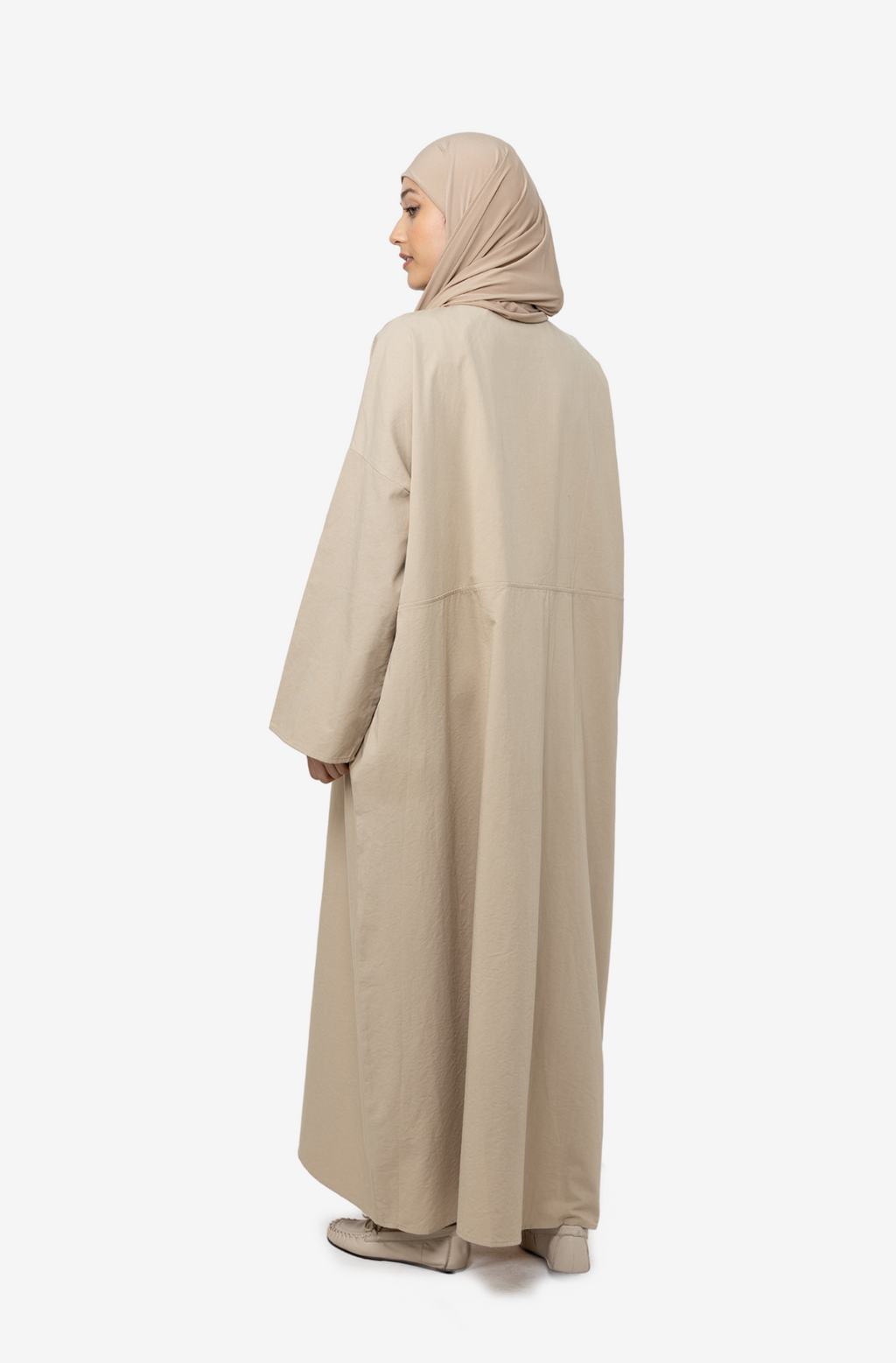 Robe coton beige